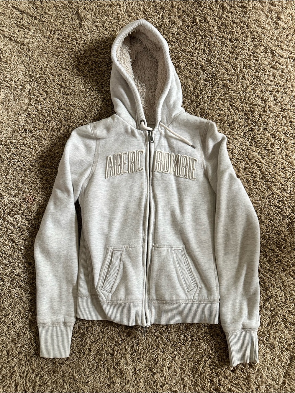 Vintage Y2K zip up Abercrombie & Fitch sweater